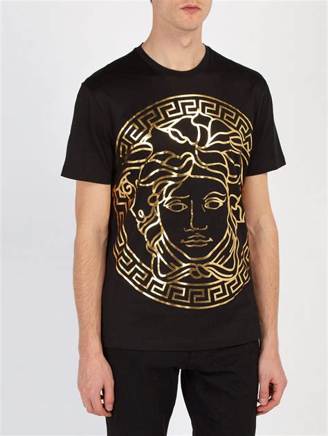 versace black gold shirt